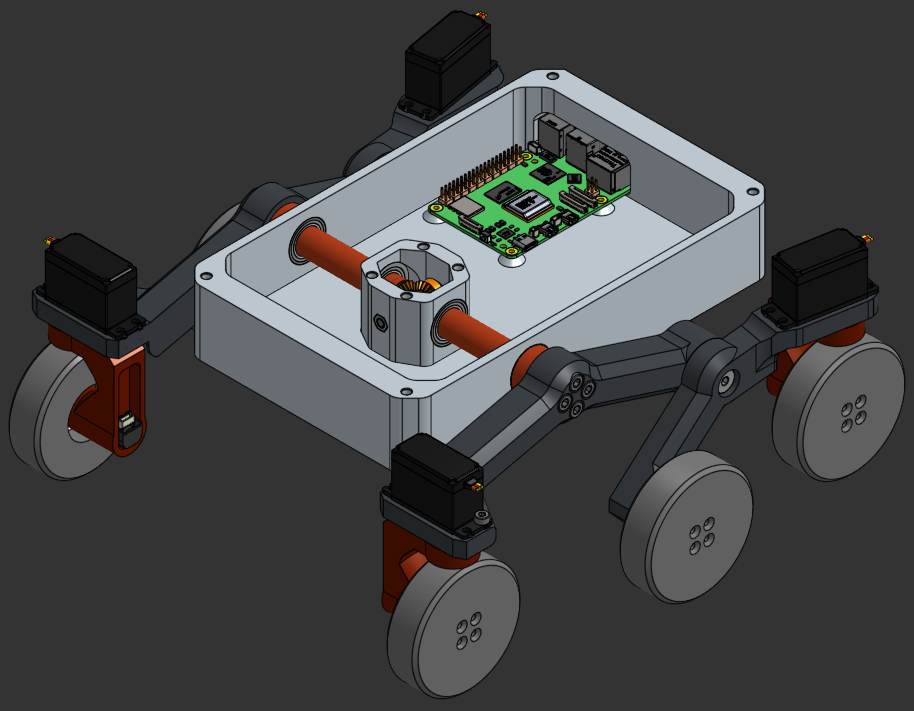 Extended Kalman Filter for a 6-wheel Mars Rover